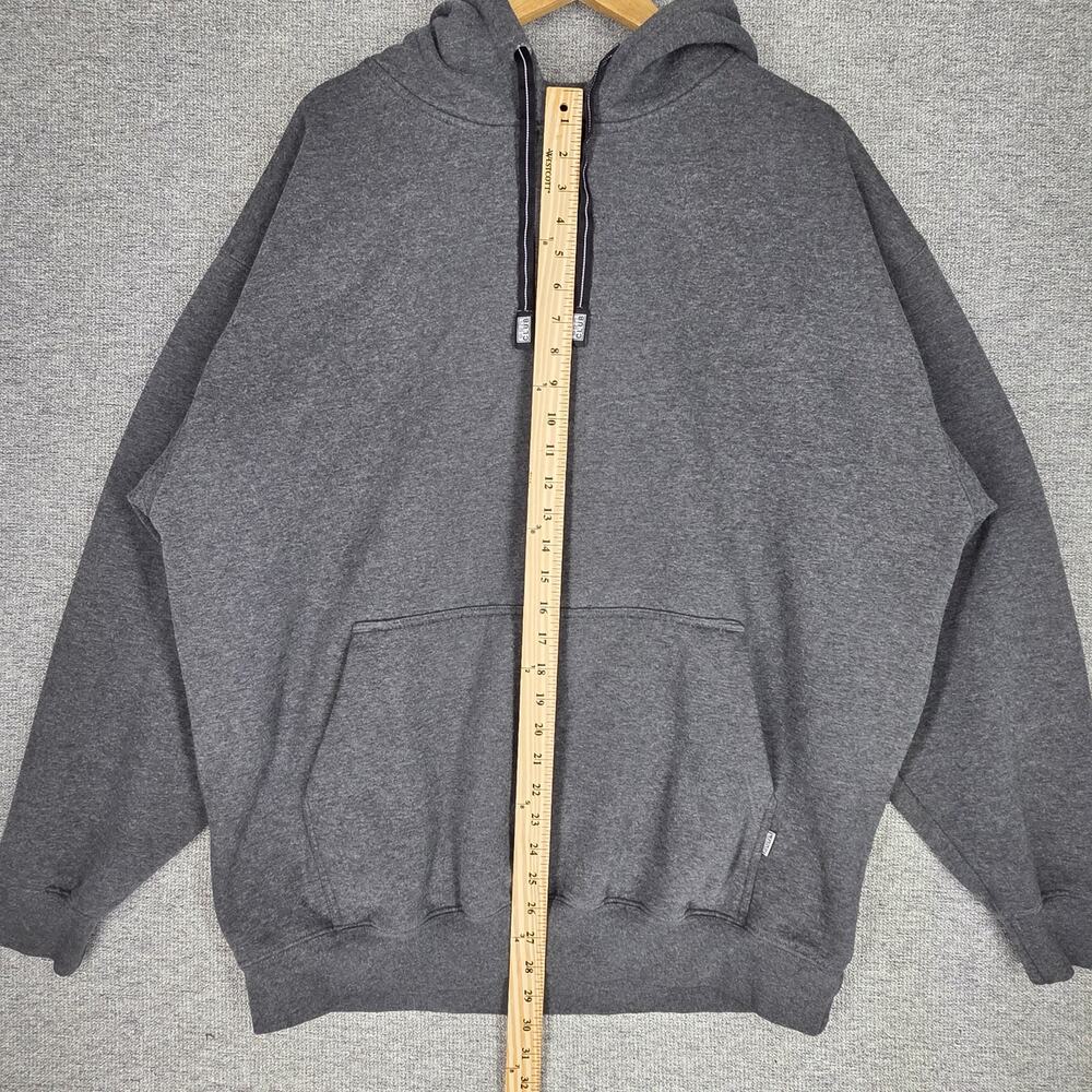 PRO CLUB MEN’S HEAVYWEIGHT 13oz COTTON PULLOVER HOODIE – DARK GRAY – SIZE 2XL - Picture 8 of 9